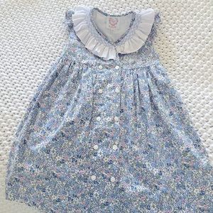 Cecil and Lou Liberty London print with smocked collar